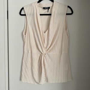 Dona Karan , sleeveless v neck blouse